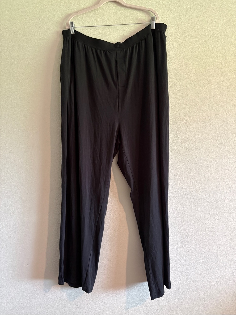 NWT Skims Boyfriend Loose Pant Women’s 4X Onyx Black Loungwear - Picture 2 of 4